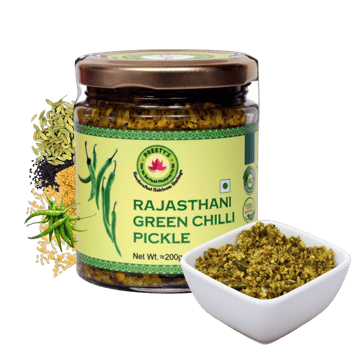 Preety's Rajasthani Green Chilli Pickle