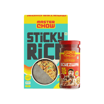 MasterChow Sticky Rice (Short Grain) +  Hot & Spicy Schezwan Chutney Combo