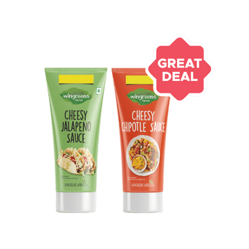Wingreens Farms Cheesy Jalapeno Sauce +  Cheesy Chipotle Sauce Combo