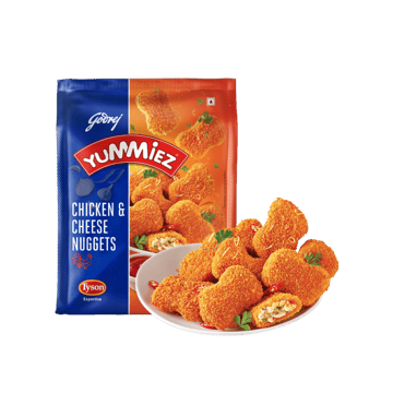 Godrej Yummiez Cheese & Chicken Nuggets (Frozen)
