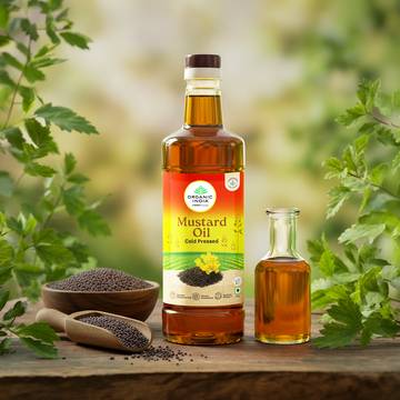 A TATA Product - Organic India Organic Cold Pressed Mustard Oil
