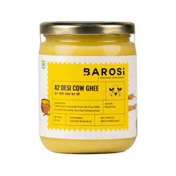 Barosi Desi Cow A2 Ghee (500 ml)