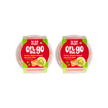 The khao project Parsley Jalapeno Hummus & Baked Pita Chips - Pack of 2