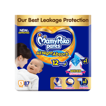 MamyPoko Pants All Night Absorb Pant Style Baby Diaper (Premium Quality)