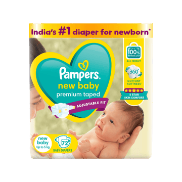 Pampers New Tape Style Baby Diaper