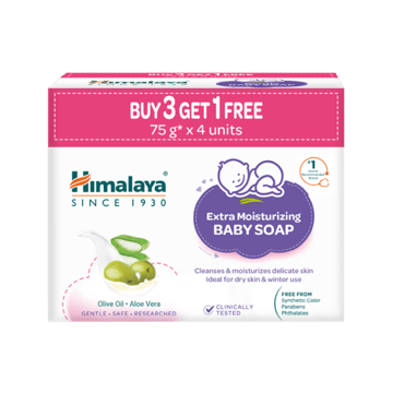 Himalaya Extra Moisturizing Baby Soap - Buy 3 Get 1 Free