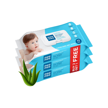 Mee Mee Caring Baby Wipes with Lid - Buy 2 Get 1 Free