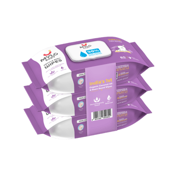 Mylo Gentle Baby Wipes with Lid (Coconut Oil & Neem)