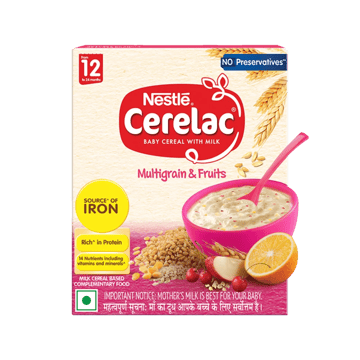 Nestle Cerelac Multigrain & Fruits Baby Cereal (From 12 to 24 Months)