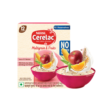 Nestle Cerelac Multigrain & Fruits Baby Cereal (No Refined Sugar, 12 - 24 Months)