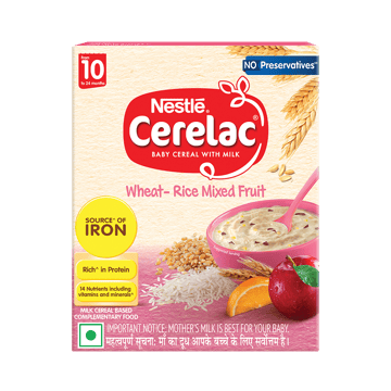 Nestle Cerelac Wheat Rice Mixed Fruit Baby Cereal (10 to 24 Months)