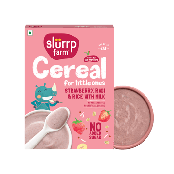 Slurrp Farm Ragi, Rice & Strawberry Baby Cereal