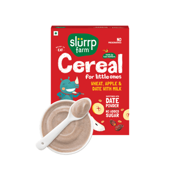 Slurrp Farm Wheat, Apple & Date Baby Cereal