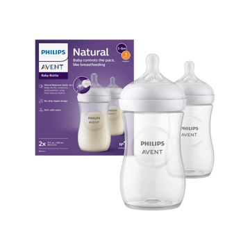 Philips Avent Natural Baby Feeding Bottle 1+ Month, BPA Free