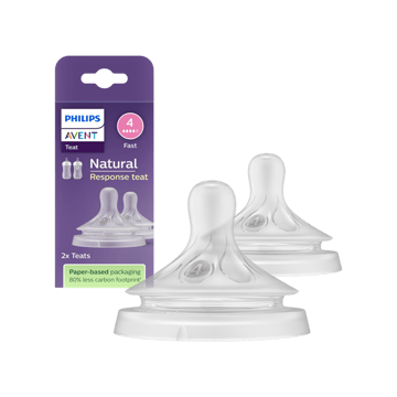 Philips Avent Natural Medium Flow Baby Feeding Nipple 3+ Months, BPA Free