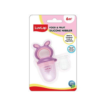 LuvLap Silicone Food/Fruit Baby Nibbler with Extra Mesh