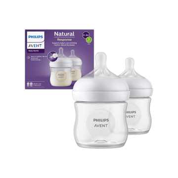 Philips Avent Natural Baby Feeding Bottle (BPA Free) (125 ml, White)