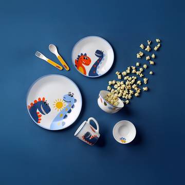 Cello Opalware Kids 7-Piece Dinner Set (Multicolour)