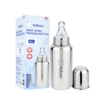 Kidbea Stainless Steel Baby Feeding Bottle (250 ml)