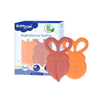 Bumtum Soft Silicone Baby Teether Fruit Shape