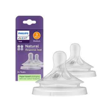 Philips Avent Natural Baby Feeding Nipple 1+ Month, BPA Free