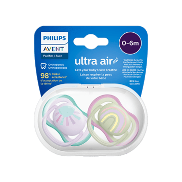 Philips Avent Ultra Air Baby Soother / Pacifier Bird, 0-6 months, BPA Free
