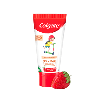 Colgate Natural Strawberry Flavour Kids Toothpaste (3-5 years)