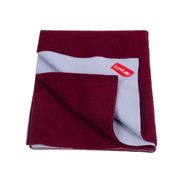 LuvLap Instadry Baby Quick Dry Sheet (Maroon)