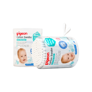 Pigeon Cotton Baby Ear Buds Thin Stem