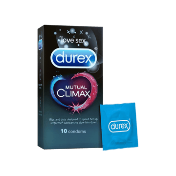 Durex Mutual Climax Ribbed and Dotted Condom
