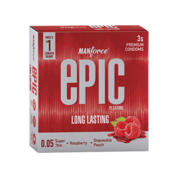 Manforce Epic Pleasure Long Lasting Raspberry Condom