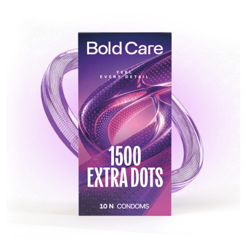 Bold Care Extra Dotted Condom (1500 Raised Dots)