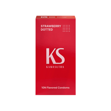 KamaSutra Strawberry Flavoured Dotted Condom