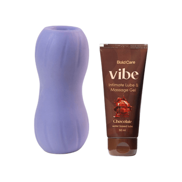 Bold Care Men’s MasterStroker Personal Massager & Lubricant Set