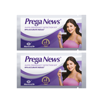 Prega News One Step Urine HCG Pregnancy Test Kit (1 piece) - Pack of 2