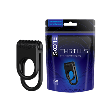 Skore Thrills – Dual Strap Vibrating Ring for Him & Her