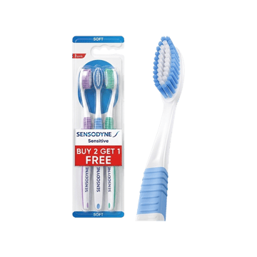 Sensodyne Sensitive Soft Toothbrush - Buy 2 Get 1 Free
