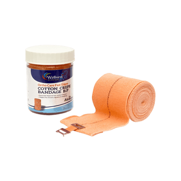 Wellness Surgicals Crepe Bandage (6 cm X 4 m)