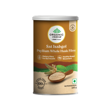 A TATA Product - Organic India Sat Isabgol Whole Psyllium Husk Powder