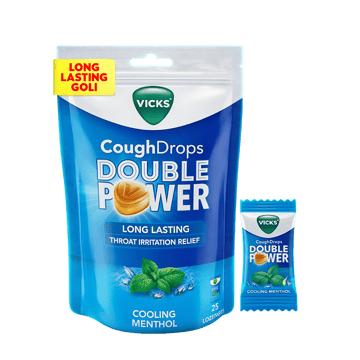 Vicks Cough Drops Double Power - Cooling Menthol