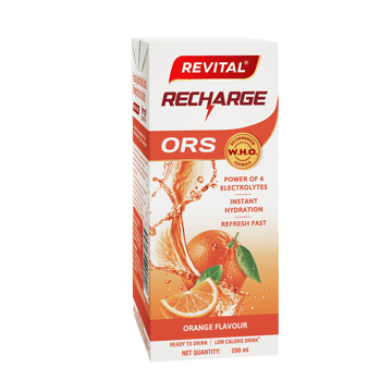 Revital Recharge ORS - Orange Flavour