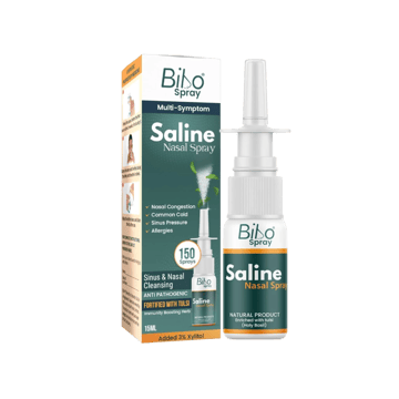 Bibo Multi Symptom Saline Nasal Spray with Tulsi