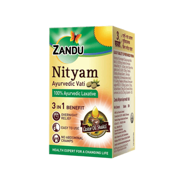 Zandu Nityam Ayurvedic Vati Laxative tablets