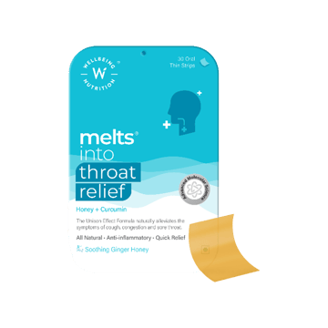 Wellbeing Nutrition Throat Melts Oral Strips for Cough