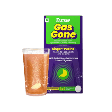 Fast&Up Gas Gone Antacid (6 Servings, Jaljeera Flavour)