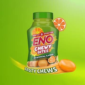 Eno Chewy Bites - On The Go Acidity Relief, Zesty Orange