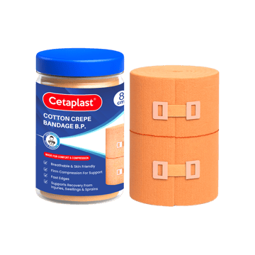 Cetaplast Cotton Crepe Bandage (8 cm x 4 m)