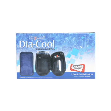 Onyxneo Dia-Cool Insulin Cooling Travel Pouch (Blue, Black)