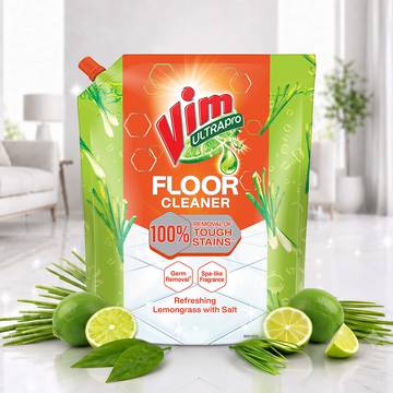 Vim Ultra Pro Lemongrass Floor Cleaner
