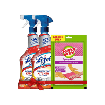 Lizol Disinfect Kitchen Cleaner - 1 Free Scotch Brite